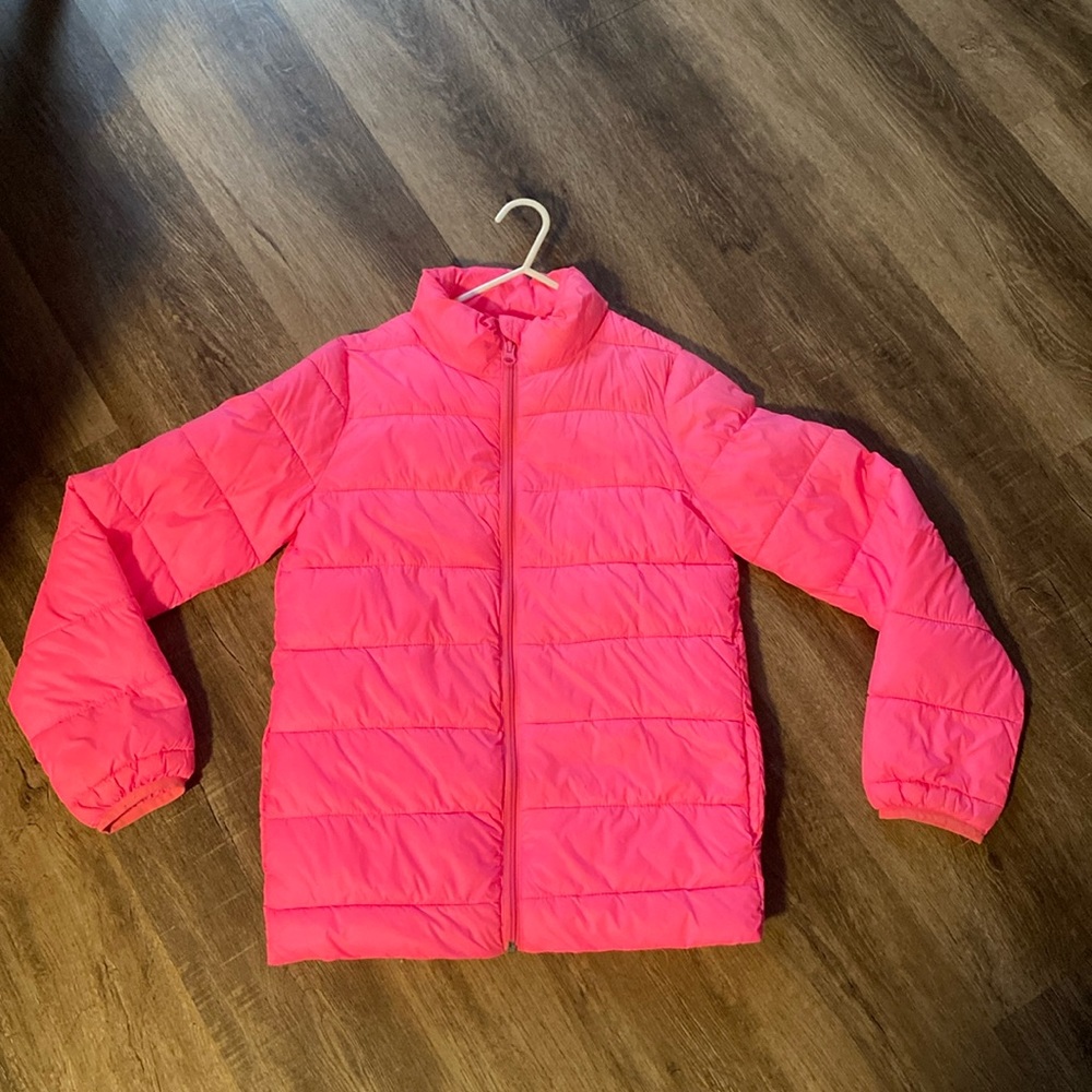 Girls spring jacket- bright pink 💗